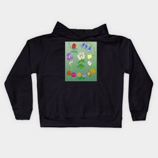 Golden Afternoon (with background) Kids Hoodie